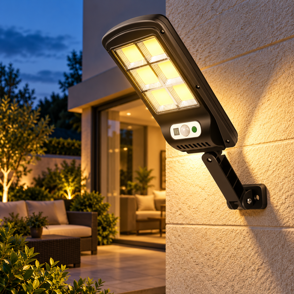 Lámpara solar con control remoto